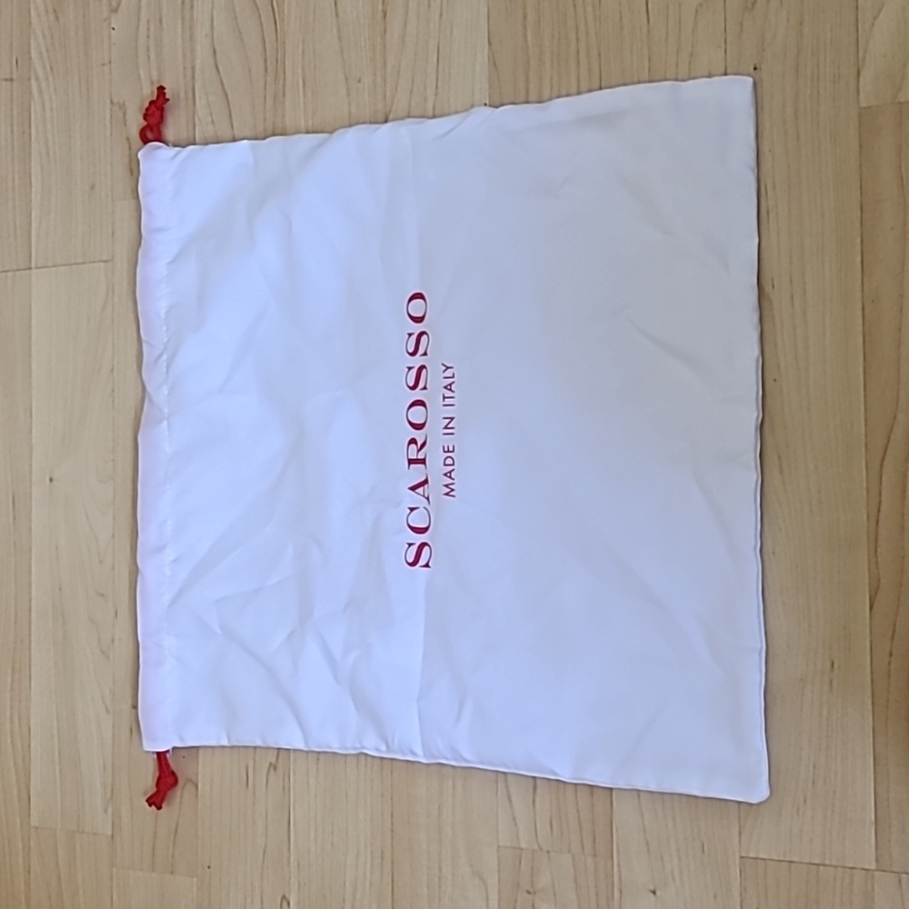 Scarosso White Dust Bag, Storage Cover Bag for Shoes or Bag 13 1/2"×14 1/2"